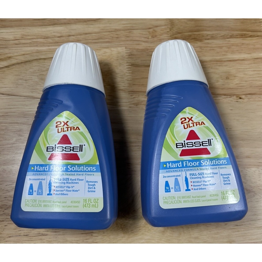 Bissell Hard Floor Solutions 2x Ultra Concentrated Formula 16oz- New Sealed